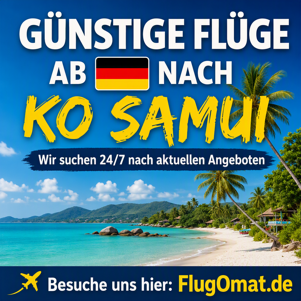 Buche jetzt Deinen Flug nach Ko Samui