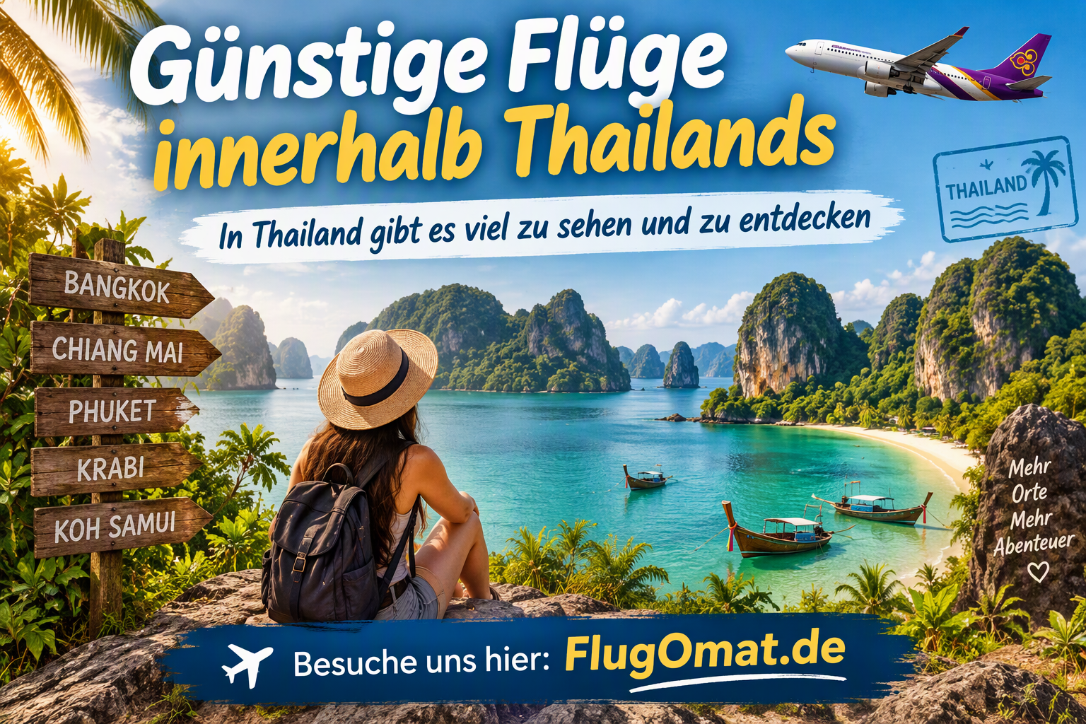 Günstige Flüge innerhalb Thailands