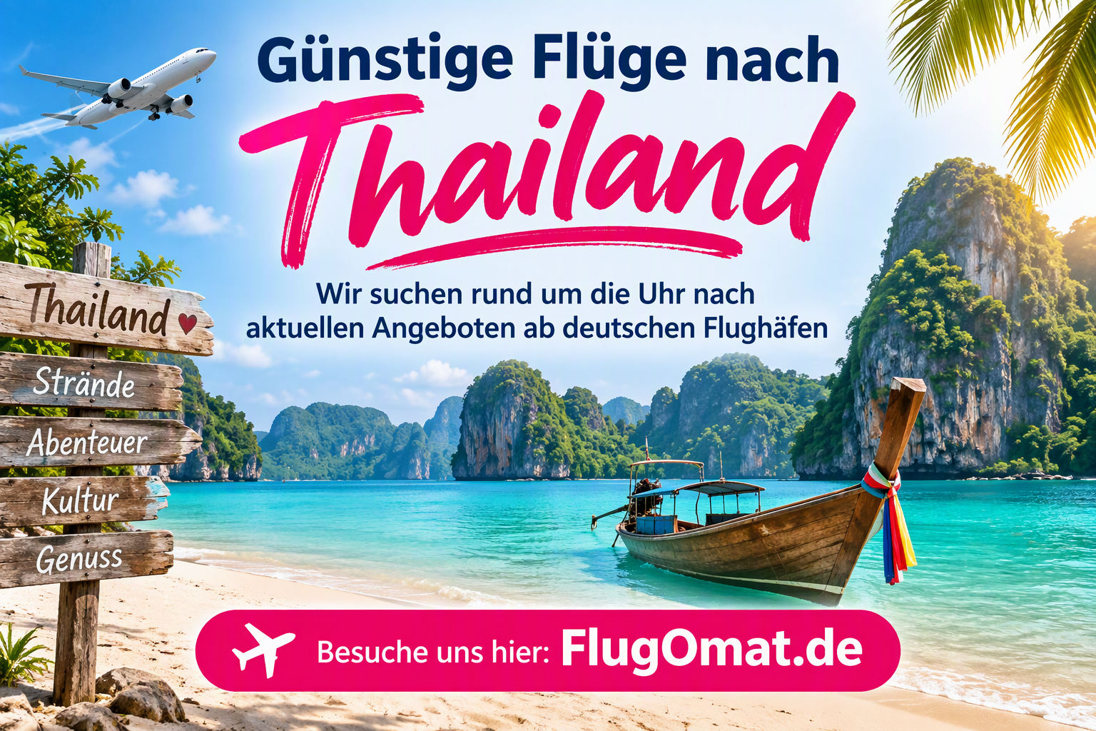 Günstige Flüge nach Thailand