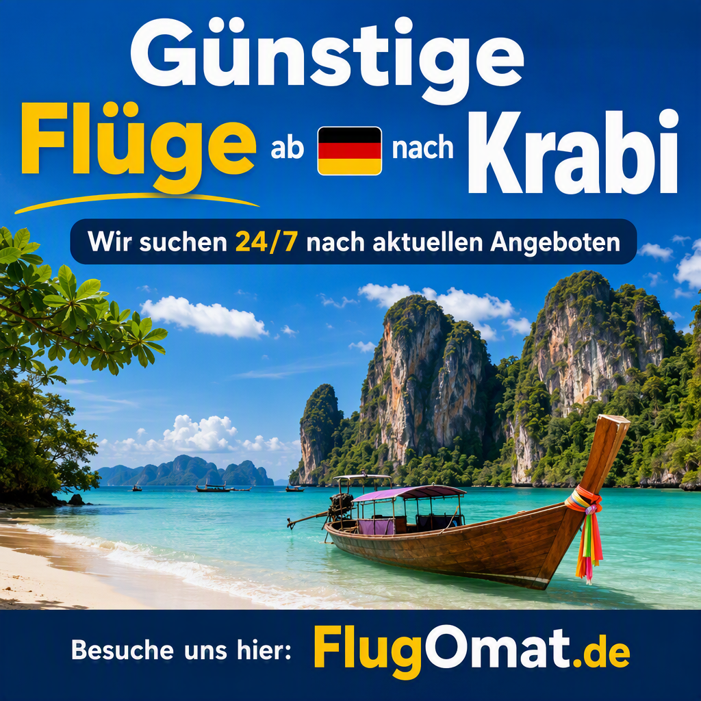 Buche jetzt Deinen Flug nach Krabi